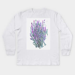 Lavender Kids Long Sleeve T-Shirt